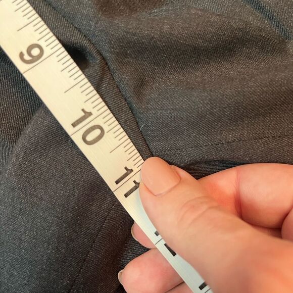 Valette Gray Wool Culotte Pants Cropped Size 8 - Picture 5 of 6